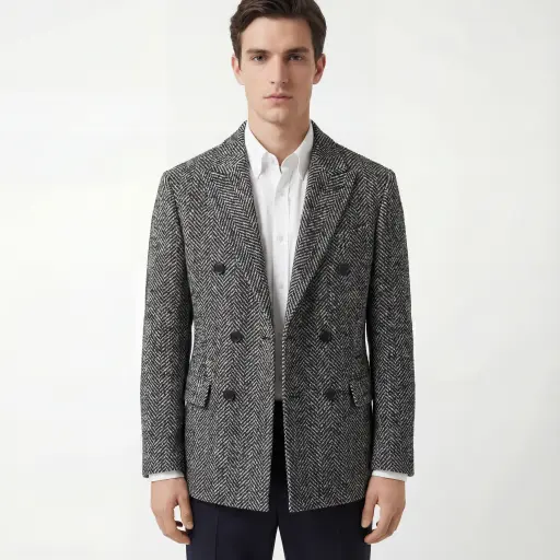 White Story Doublebreasted Coat WS25K5090